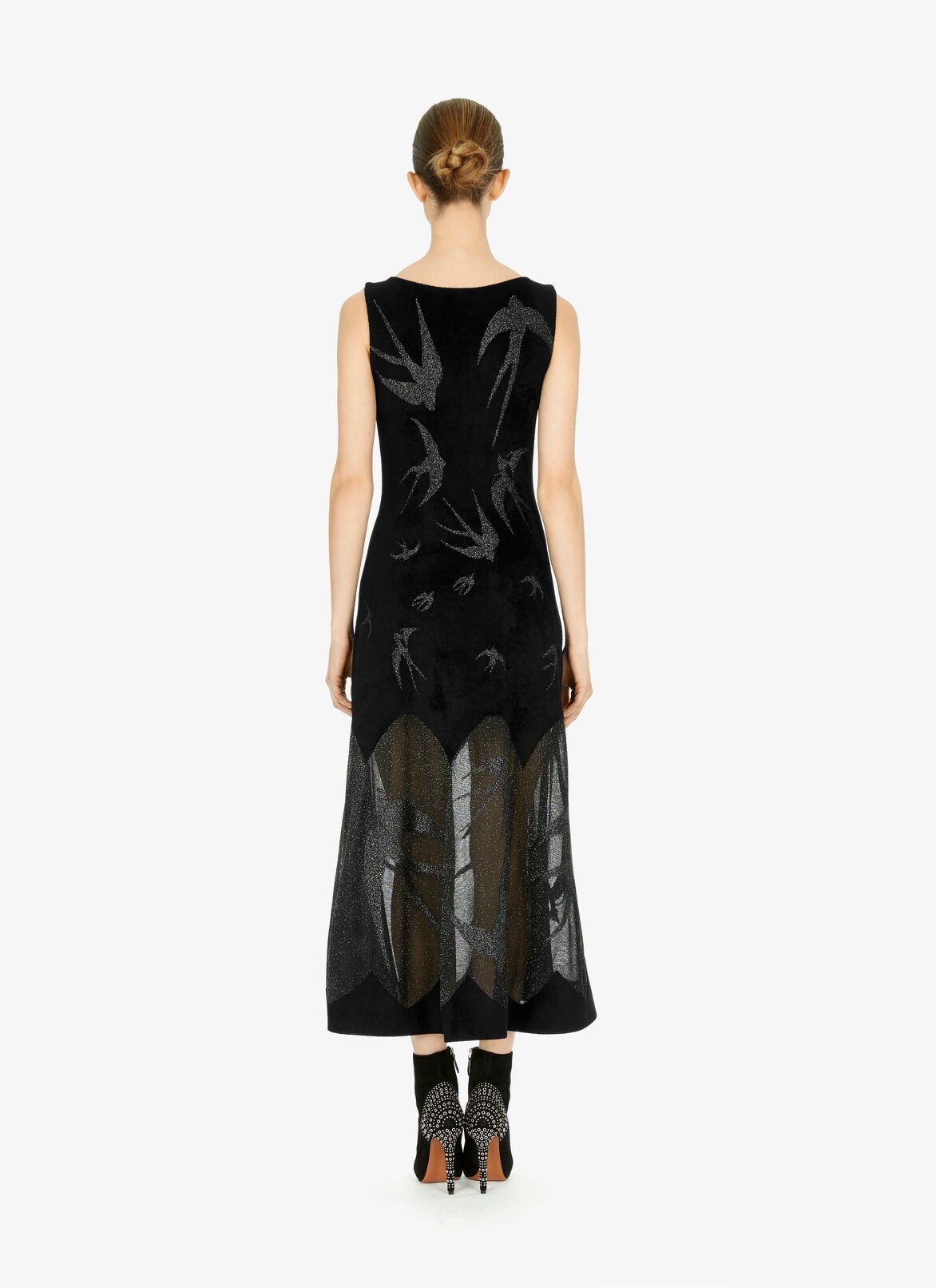 ALAÏA NEGRO/PLATEADO